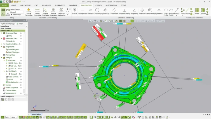 Inspection 3D dans le spatial